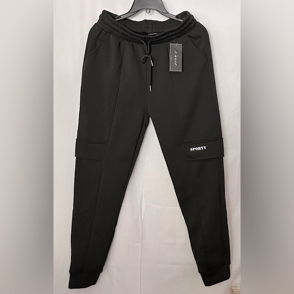 3/$15 NEW C-Mode Men’s Fleece Drawstring Sweatpants Joggers Side pockets Size L